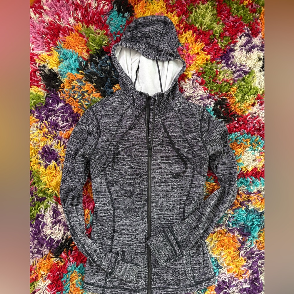 lululemon athletica Gray Hooded Jacket
